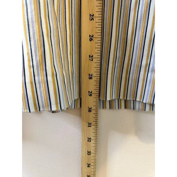 Y2K Vintage Pop Princess Strapless Babydoll Striped Stretch Mini Dress Size 10 - Picture 4 of 5